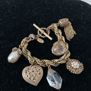 Miriam Haskell vintage charm bracelet